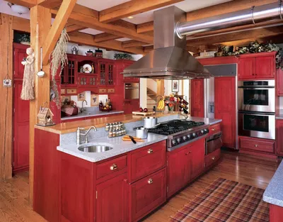 Красно-черная кухня – 70 фото дизайн-проектов для оригинального интерьера