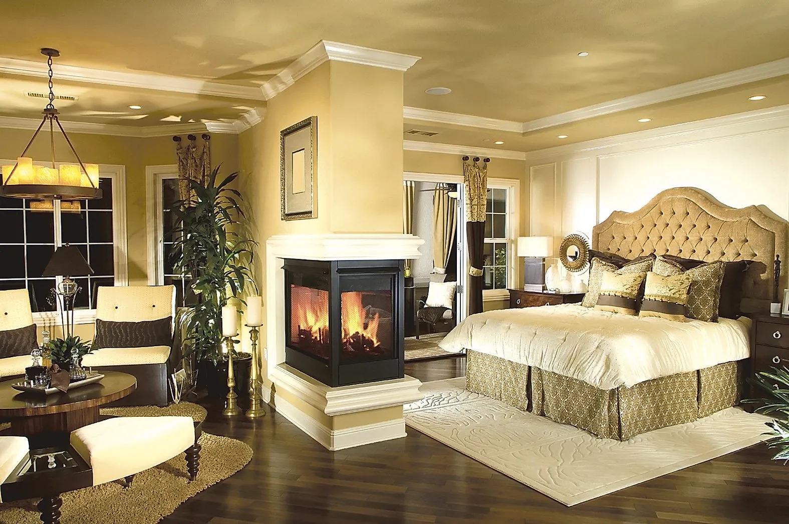 50 идей оформления спальни с камином: создайте умиротворяющую атмосферу романтики и тепла