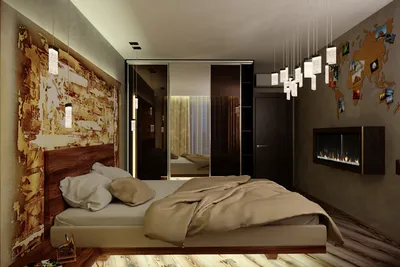 Дизайн спальни с камином. Подборка фотографий дизайн проектов