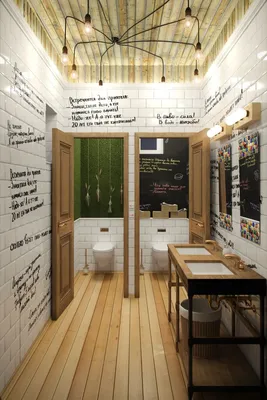 Интерьер туалета для пивного бара - Галерея 3ddd.ru | Интерьер, Интерьер  кафе, Интерьер пекарни