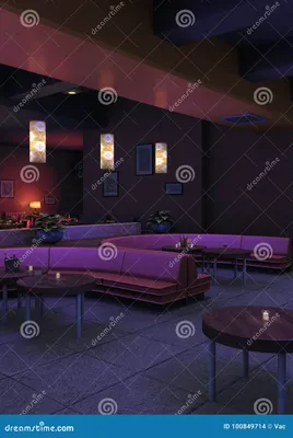 3D представляя Лаунж-бар внутренний Стоковое Фото - изображение  насчитывающей питье, пурпурово: 100849714