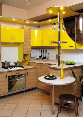 Угловая кухня с барной стойкой [50 фото] - идеи дизайна и расположение