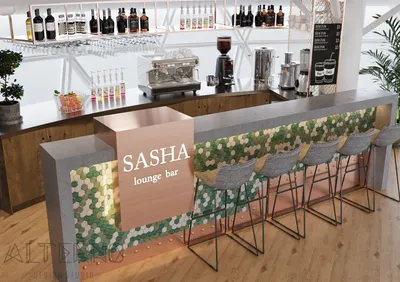 Дизайн-проект бара SASHA lounge bar