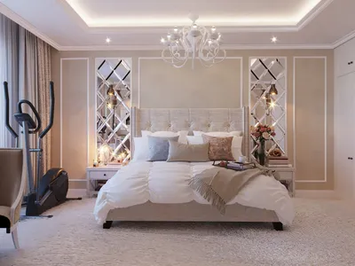 Дизайн спальни в стиле Неоклассика - 75 фото