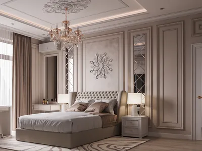 Спальня в стиле неоклассика - Работа из галереи 3D Моделей