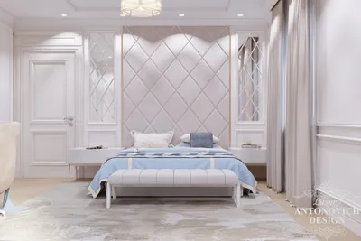 Утонченная гостевая спальня в стиле неоклассика ⋆ Студия дизайна элитных  интерьеров Luxury Antonovich Design