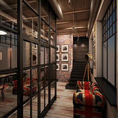 Чёрный Лис — Дизайн-проект 2-х этажного пивного бара в г. Арсеньев