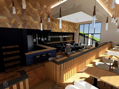 Дизайн интерьера ресторана, бара, кафе от Maridiz