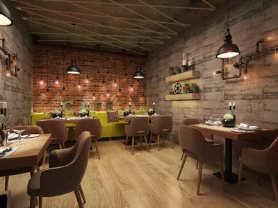 Дизайн кафе - Заказать дизайн ресторана, помещения интерьера для бара под  ключ в Киеве