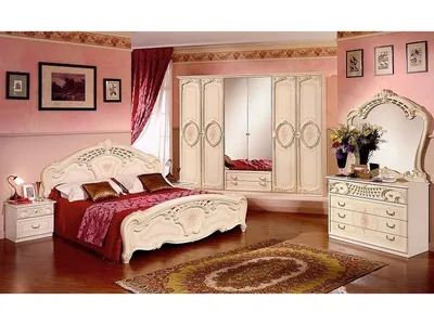 Спальный гарнитур Роза (шкаф 6-ти дверный) за 116610 рублей в Челябинске -  фото, характеристики