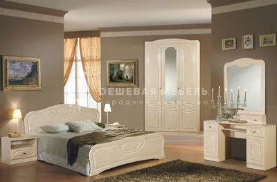 Спальный гарнитур с угловым шкафом — купить в Москве недорого