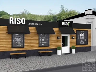 Дизайн интерьера суши-бара \"RISO\"