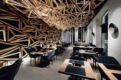 Суши-бар в Санкт-Петербурге с пирамидами в интерьере (Интернет-журнал  ETODAY) | Sushi bar design, Restaurant interior, Bar design restaurant