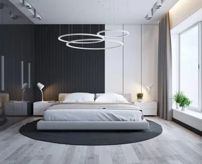 Дизайн спальни в стиле хай-тек (101 фото): выбор обоев, мебели и декора