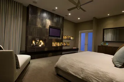 Дизайн спальни в стиле «хай – тек» фото