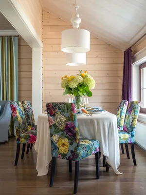 Столовые с деревянными стенами – 135 лучших фото дизайна интерьера столовой  | Houzz Россия