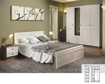 Мебель для спальни \"Кантри\" | Цена 76320 руб. в Канске на Диванчик-Екб