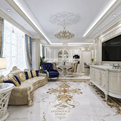 Гостиная в классическом стиле - Luxury Antonovich Design