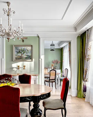 Столовые в классическом стиле – 135 лучших фото дизайна интерьера столовой  | Houzz Россия