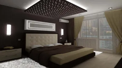 Дизайн интерьера темной спальни