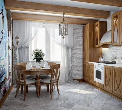 Дизайн интерьера кухни в частном доме - 69 фото