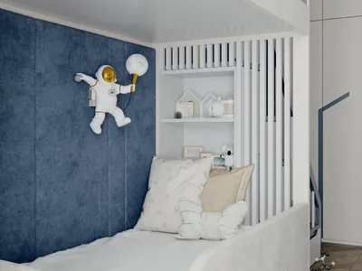 Очаровательная мебель во главе с двухъярусной кроватью в детскую мальчика |  Детская мебель | Дизайн | Mamka™ | Дзен