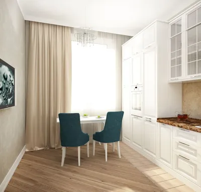 Кухня 12 кв.м в стиле современная классика ➤ смотреть фото дизайна интерьера