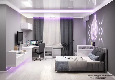 Дизайн интерьера комнаты подростка - проект от natalya.buchneva