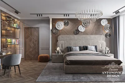 Эксклюзивный дизайн спальни подростка в КГ \"Рославичи\" ⋆ Студия дизайна  элитных интерьеров Luxury Antonovich Design
