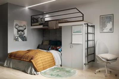 Спальня для подростка в стиле лофт: 22 фотоидеи для вдохновения |  Candellabra