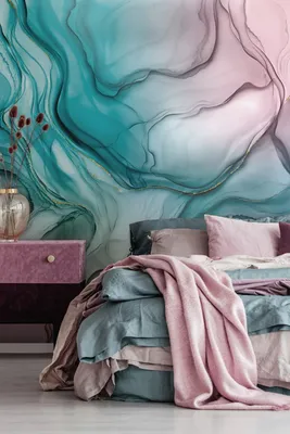 Фотообои Inc Paint Multicolor H11044 | Спальня для пары, Цифровые обои,  Дизайн росписи стен