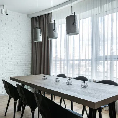 Столовые в стиле лофт с любой отделкой стен – 135 лучших фото дизайна  интерьера столовой | Houzz Россия
