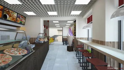 Кафе быстрого питания » Студия дизайна \"Interior Design Studio\" - Дизайн  квартир, коттеджей, домов и других помещений в Тюмени