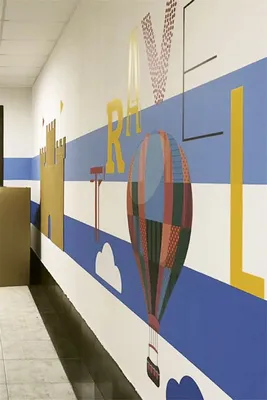 Оформление стен коридора частного детского садика | Decorating of preschool  #ДетскийСад #дизайнстен #kindergarten #preschool … | Дизайн стены, Детский  сад, Детская