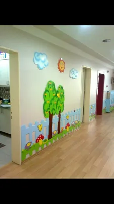 Стены в коридоре детского сада (33 фото)