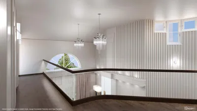 Современный дизайн интерьера частного дома 490 м кв в коттеджном поселке  Величъ Country Club