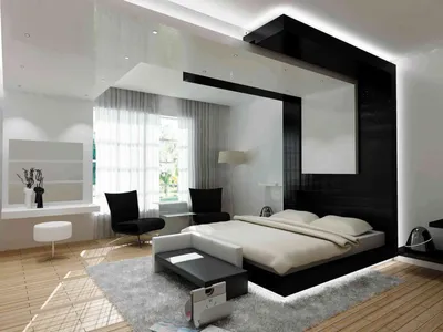 Спальня в стиле Модерн - 74 фото