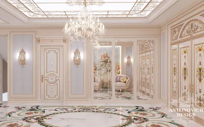 Холл в неоклассическом стиле ⋆ Элитный дизайн интерьера в Ташкенте -  Антонович Дизайн