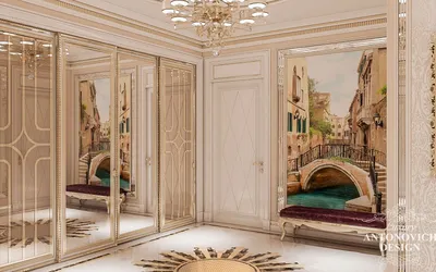 Холл в стиле ар деко ⋆ Элитный дизайн интерьера в Ташкенте - Антонович  Дизайн