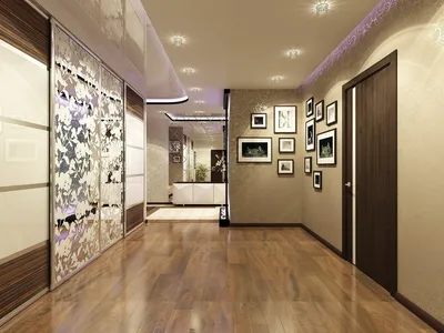 Дизайн потолка в коридоре - 69 фото