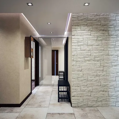 Как использовать декоративный кирпич в коридоре - создаем неповторимый  интерьер