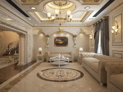 Потолок из гипсокартона для зала узбекский - 74 фото