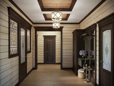 Дизайн входного коридора в частном доме - 78 фото