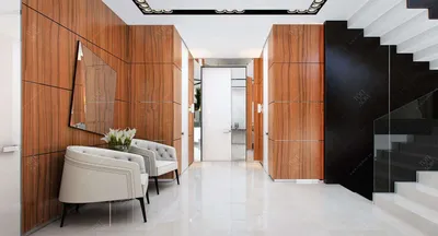 Белый интерьер дома – HD фото дизайна комнат в загородном доме в  черно-белом цвете
