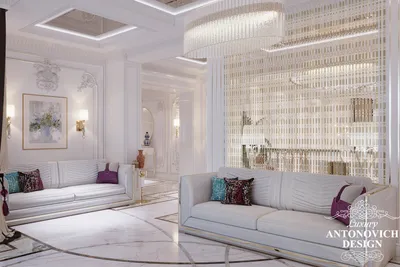 Аристократичный дизайн холла в частном доме ⋆ Студия дизайна элитных  интерьеров Luxury Antonovich Design