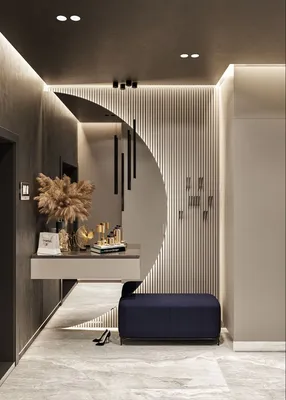 Стильный дизайн холла от @mbm.studio | Foyer design, Luxurious bedrooms,  Bedroom design