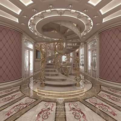 Интерьер холла в доме | Staircase design, Beautiful interior design, Luxury  houses mansions