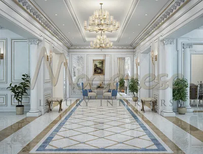 Роскошный классический дизайн холла