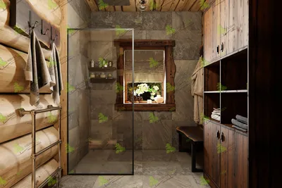 Бани и сауны с душевой комнатой –135 лучших фото-идей дизайна интерьера  ванной | Houzz Россия