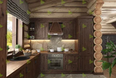 Дизайн-проект «Кухня в баню», дизайнер: Алена Балабина, г. Арзамас, ID:  30417, Кухня | Мария в Москве